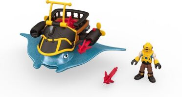 Fisher Price Imaginext-Πειρατικό Πλοιάριο-Πλάσματα Βυθού - 2 Σχέδια (DHH64)