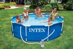Intex Πισίνα Metal Frame Με Φίλτρο-366x76cm (28212NP)