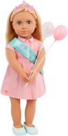 Our Generation Κούκλα Brenna With Pink Dress Birthday Girl (BD31577Z)