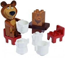 PlayBIG Bloxx Masha & The Bear Starter Set-4 Σχέδια (800057090)