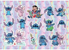 Lilo & Stitch Μπλοκ Ζωγραφικής 23X33 40 Φύλλων Με Αυτοκόλλητα Στένσιλ-2 Σχέδια-1Τμχ (000564982)