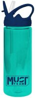 Must Παγούρι Πλαστικό Με Καλαμάκι 500ml-4 Σχέδια (000586435)