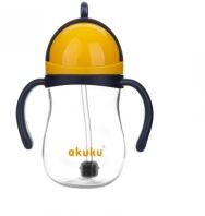 Akuku Ποτηράκι Με Καλαμάκι & Βαρίδι 9m+ Navy Blue-Yellow (A0165)