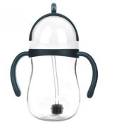 Akuku Ποτηράκι Με Καλαμάκι & Βαρίδι 9m+ Μπλε-Γκρι (A0166)