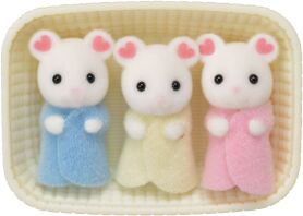 Sylvanian Families Marshmallow Mouse Triplets (5337)