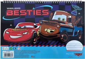 Cars Μπλοκ Ζωγραφικής Α4 Και Stickers (341-32416)