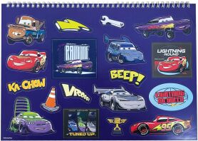Cars Μπλοκ Ζωγραφικής Α4 Και Stickers (341-32416)