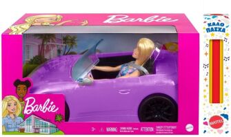 Λαμπάδα Barbie Glam Αυτοκίνητο & Κούκλα (HBY29)