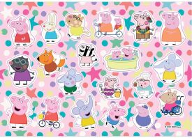 Peppa Pig Μπλοκ Ζωγραφικής 23x33 40 Φύλλων Με Αυτοκόλλητα Στένσιλ-1Τμχ (000482832)