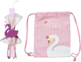 Λαμπάδα Με Σακίδιο Πλάτης Κύκνος-2 Σχέδια (ΠΛ041)