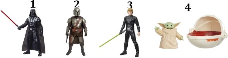 Star Wars Hero Figures-4 Σχέδια (SWE80635)