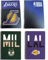 NBA Τετράδιο 17x25 Σπιράλ 2 Θεμάτων 70 Φύλλων 1Τμχ-4 Σχέδια (338-93402)