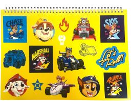Μπλοκ Ζωγραφικής Paw Patrol A4+Stickers-40 Φύλλων (334-68416)