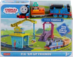 Fisher Price Thomas Πίστα & Σταθμός Επισκευών Με Την Κάρλι & Τη Σάντι (HDY58)