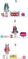 Enchantimals baby Bffs-Κούκλα & Ζωάκια Φιλαράκια Με Έκπληξη-3 Σχέδια (HLK83)