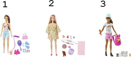 Barbie Wellness Ημέρα Ομορφιάς-3 Σχέδια (GKH73)