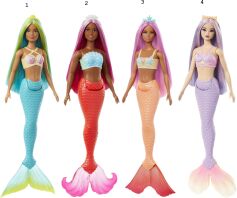 Barbie Γοργόνα-4 Σχέδια (GJK07)