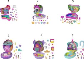 Polly Pocket Polly Mini Ο Κόσμος Της Polly Σετάκια-6 Σχέδια (HCG14)