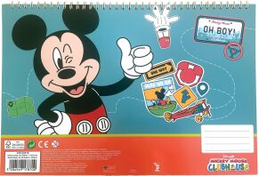 Mickey Street Μπλοκ Ζωγραφικής Α4+Stickers-40 Φύλλα (340-92416)