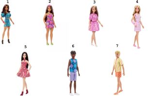 Barbie Fashionistas-7 Σχέδια (HPF76)