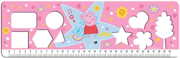 Peppa Pig Μπλοκ Ζωγραφικής 23x33 40 Φύλλων Με Αυτοκόλλητα Στένσιλ-1Τμχ (000482853)