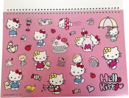 Hello Kitty Μπλοκ Ζωγραφικής Α4+Stickers (335-76416)