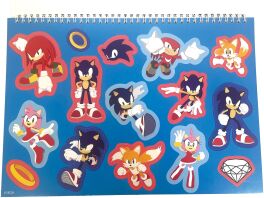 Sonic Μπλοκ Ζωγραφικής Α4+Stickers (334-89416)