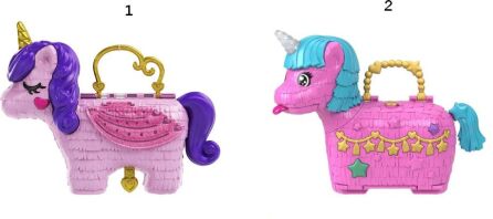 Polly Pocket Polly Μονόκερος Πινιάτα Έκπληξη Σετ-2 Σχέδια (GVL88)