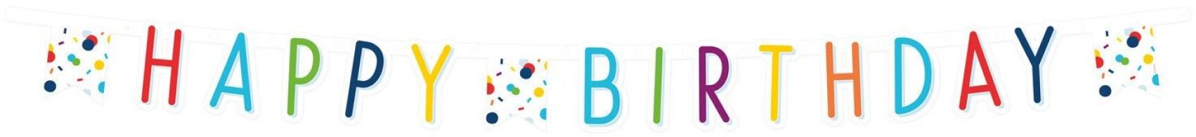 Γιρλάντα Γράμματα Happy Birthday Confetti Birthday 180εκ (M9906351)