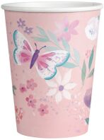 Ποτήρια 250ml Flutter Πεταλουδες 8Τμχ (Μ990972366)