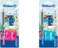 Pelikan Σετ Combino Μολύβι+Γόμα+Ξύστρα-2 Σχέδια-1Τμχ (811217)