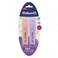 Pelikan Υπογραμμιστής Pastel Ροδακινί & Λεβάντα 2Τμχ (60078800)