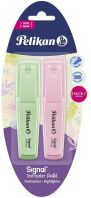 Pelikan Υπογραμμιστής Pastel Μέντα & Ροζέ 2Τμχ (60078816)