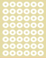 Bsb Ροδέλλες Αυτοκόλλητες Λευκές 15mm 48Φύλλα (56107-43)