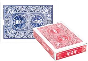 Τράπουλα Μονή Χάρτινη Μπλε Κόκκινη No 222-2 Σχέδια (38200)