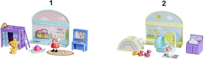 Peppa Pig Peppas Bedroom Set-2 Σχέδια (G2182)