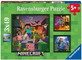  Ravensburger Παζλ 3X49 Minecraft Biomes (05621)