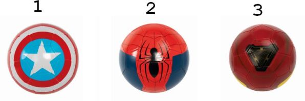 Μπάλα Ποδοσφαίρου Marvel- 3 Σχέδια (52121)