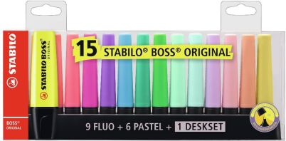 Stabilo Boss Desket 15Τμχ (01070015)