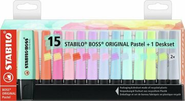 Stabilo Boss Desket Pastel 15Τμχ (01070215)