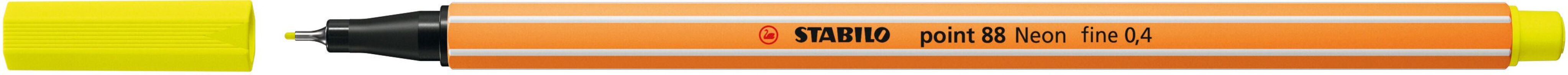 Stabilo Μαρκαδόρος Point 88/024 Neon Yellow (01880024)