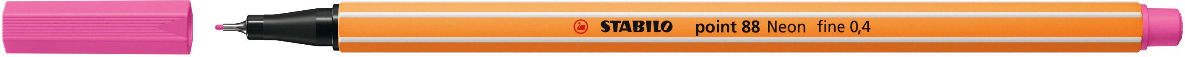 Stabilo Μαρκαδόρος Point 88/056 Neon Pink (01880056)
