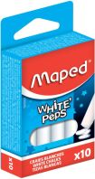 Maped Κιμωλίες Λευκές 10Τμχ (593500)
