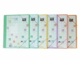 Skag Σουπλ Σπιράλ Με Λάστιχο Α4 PP 20 Θήκες-6 Σχέδια-1 Τμχ (296663)