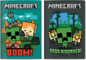 Minecraft Τετράδιο 17X25-2 Σχέδια-1Τμχ (316-04400)