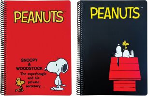 Peanuts Black-Red Τετράδιο Α4 Σπιράλ 3 Θεμάτων 105 Φύλλων-2 Σχέδια (365-10439)