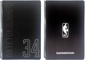 NBA Giannis-NBA Logo Τετράδιο A4 Σπιράλ 3 Θεμάτων 105 Φύλλων-2 Σχέδια (378-13439)