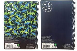 Maui Shark Tank-Logo Τετράδιο 17X25 Σπιράλ 3 Θεμάτων 105 Φύλλων-2 Σχέδια (339-27403)