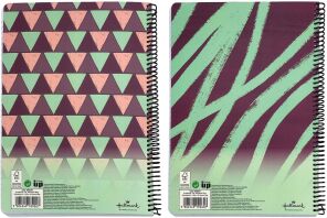 Hallmark Pattern-Diagonal Τετράδιο A4 Σπιράλ 3 Θεμάτων 105 Φύλλων-2 Σχέδια (333-39439)