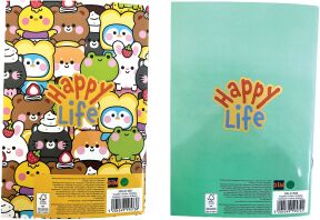 Happy Life Τετράδιο 17x25-2 Σχέδια-1Τμχ (300-01400)